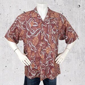 Tommy Bahama Hawaiian Shirt Size Large Tropical Floral